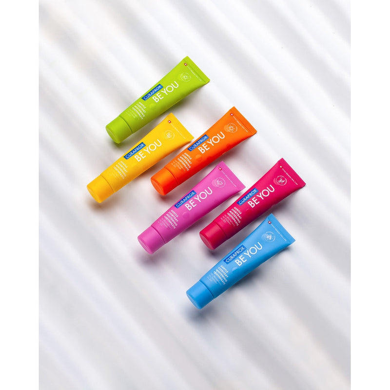 Curaprox Be You Gentle Everyday Whitening Toothpaste Grapefruit+Bergamot, Yellow. Valgendav hambapasta greipfruut+bergamott, kollane 60ml