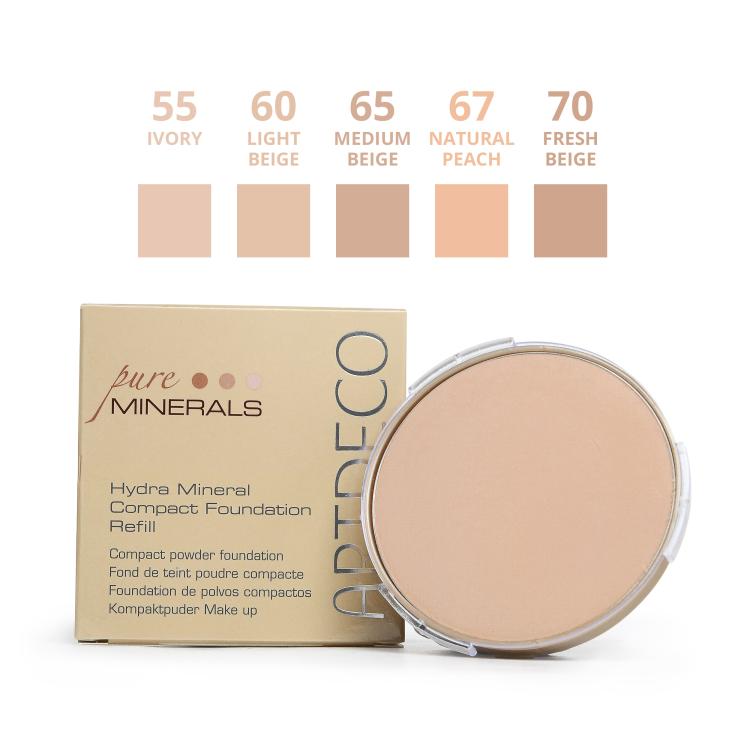 Artdeco Hydra Mineral Compact Foundation Refill. Mineraalse niisutava kompaktjumestuskreemi täide 10g (erinevad toonid)