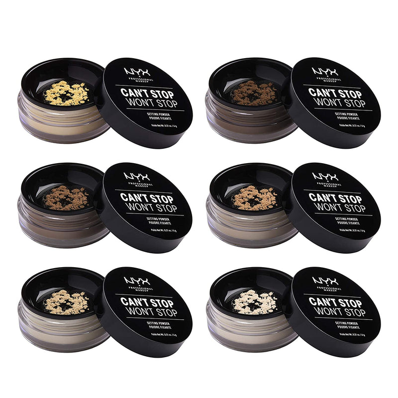 NYX Professional Makeup Can’t Stop Won’t Stop Setting Powder. Matt kinnituspuuder 6g (erinevad toonid)