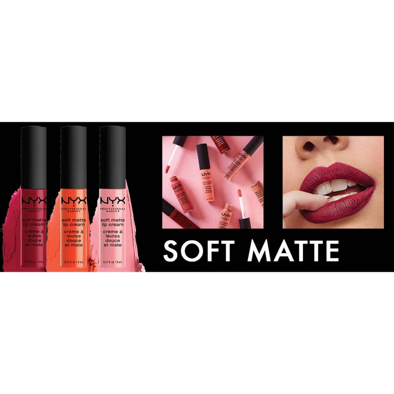 NYX Professional Makeup Soft Matte Lip Cream. Niisutav matt huulevärv 8ml (erinevad toonid)