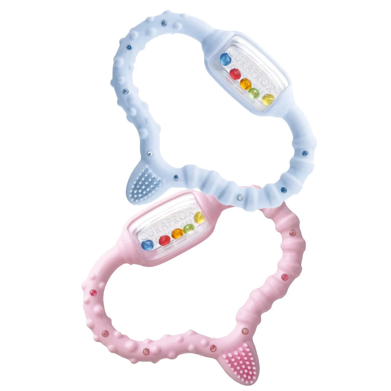 Curaprox Baby Teething Ring. Närimisrõngas imikule, 1tk (erinevad toonid)