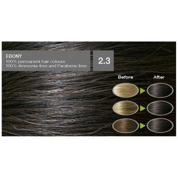 Naturigin Organic Based 100% Permanent Hair Colours Ebony 2.3. Püsijuuksevärv eebenipuu 115ml