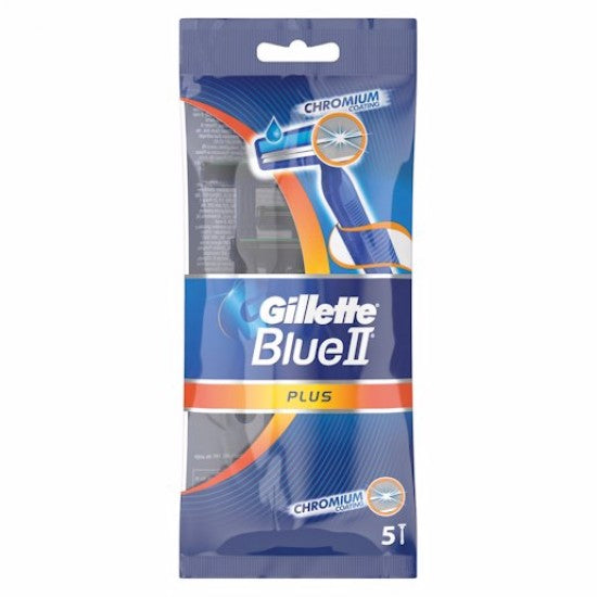 Gillette Blue II Plus Twin Blade Disposable Razors. Ühekordne 2 teraga raseerija 5tk