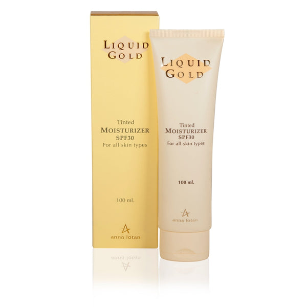 Anna Lotan Liquid Gold Tinted Moisturizer SPF30. Matistav päevakreem SPF30 Siberi astelpaju õliga kõikidele nahatüüpidele 100ml
