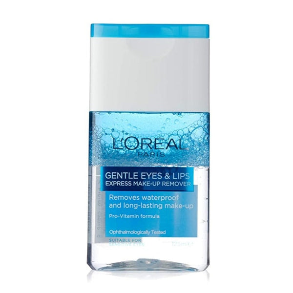L'Oréal Paris Gentle Eyes & Lips Express Make-Up Remover 2In1 Sensitive Eyes. Veekindla silma- ja huulemeigi eemaldaja tundlikele silmadele 125ml