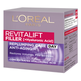 L'Oréal Paris Revital Filler [+HA] Day Cream. Kortsudevastase toimega päevakreem hüaluroonhappega 50ml
