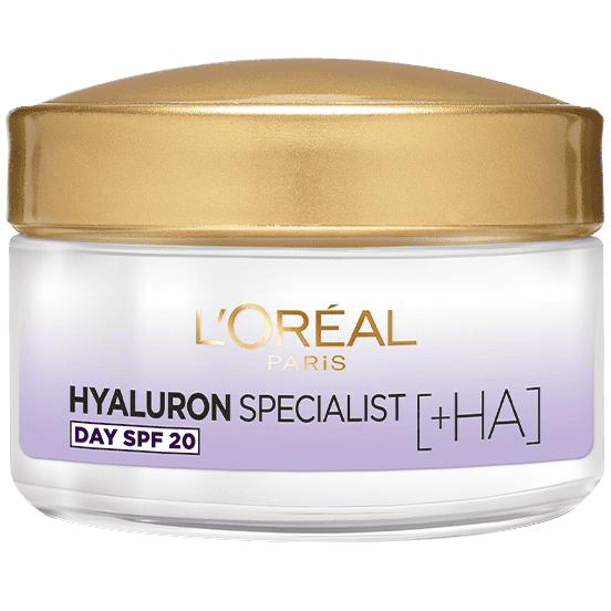 L'Oréal Paris Hyaluron Specialist [+HA] Replumping Moisturizing Care Day SPF20. Niisutav hüaluroonhappega päevakreem 50ml