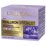 L'Oréal Paris Hyaluron Specialist [+HA] Replumping Moisturizing Care Day SPF20. Niisutav hüaluroonhappega päevakreem 50ml