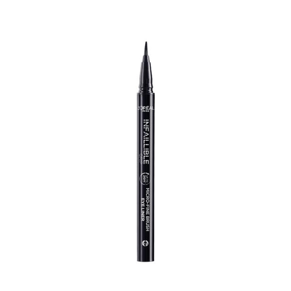 L'Oréal Paris Infaillible Grip 36H Micro-Fine Brush Liner, Obsidian Black. Veekindel silmalainer must 0,4g
