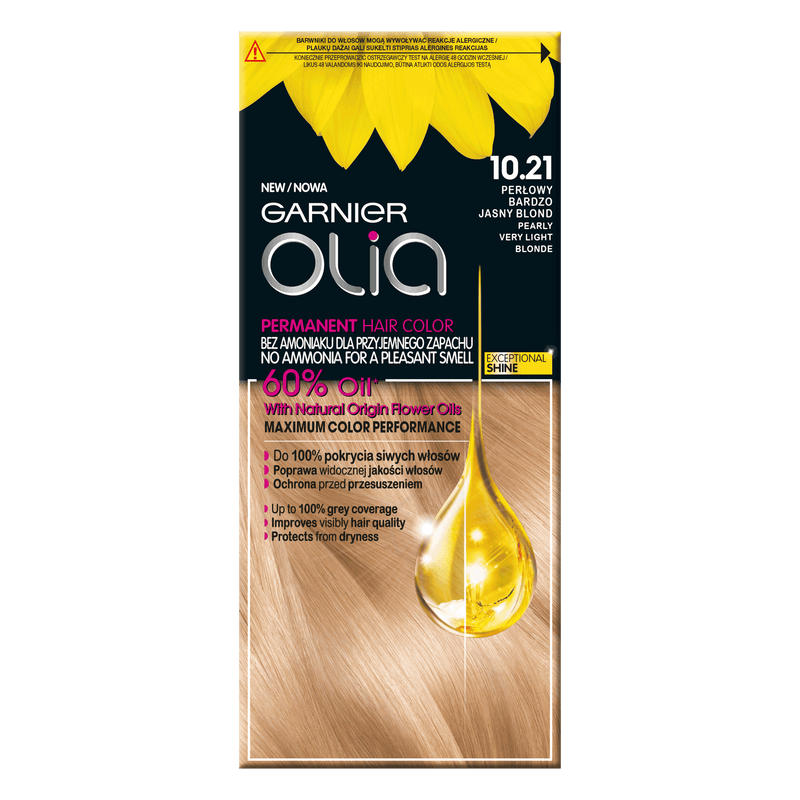 Garnier Permanent Hair Color Olia Mini Kit. Ammoniaagivaba juuksevärv 1tk (erinevad toonid)