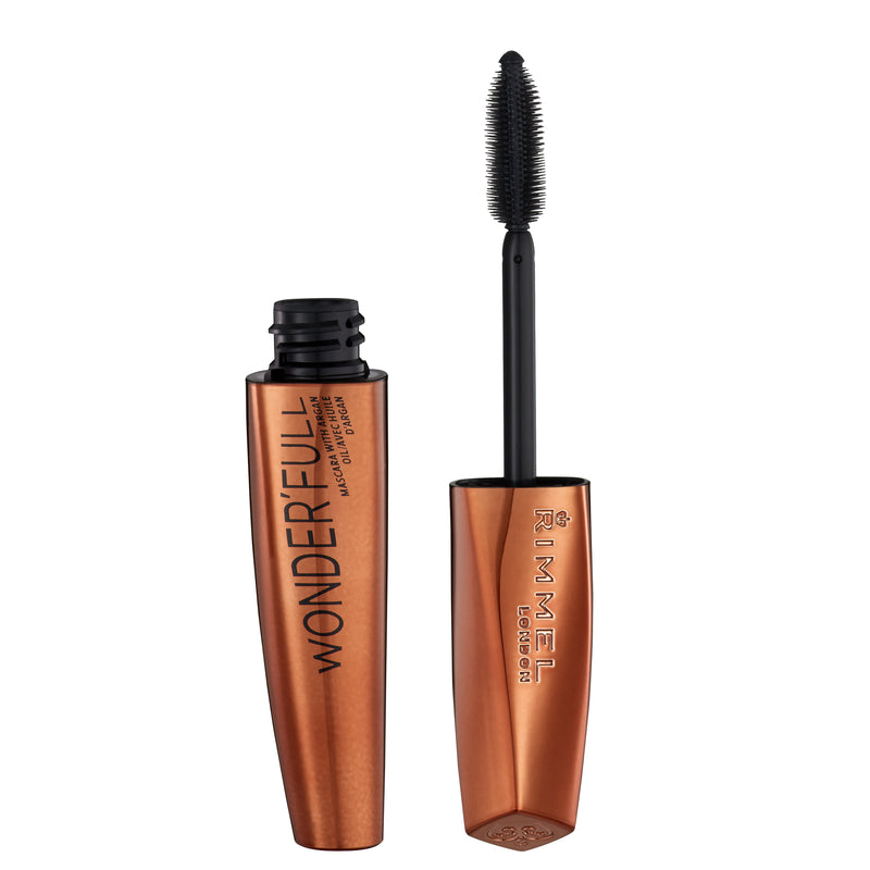 Rimmel  Wonder'Full Black 001. Argaaniaõliga ripmetušš must 11ml