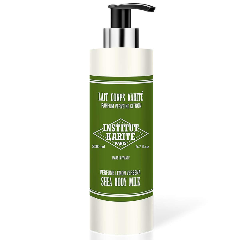 Institut Karité Paris Lait Corps Karité Parfum Verveine Citron. Moisturising Shea Body Milk Perfume Lemon Verbena. Niisutav kehapiim sheavõi ja raudürdiga 200ml