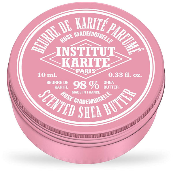Institut Karité Paris 98% Beurre De Karité Parfumé Rose Mademoiselle. Scented Shea Butter. Lõhnastatud sheavõi (erinevad suurused)