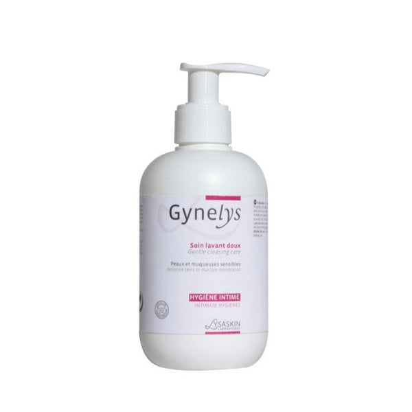 Lysaskin Gynelys Intimate Hygienes Sensitive Skins 200ml. Õrnatoimeline puhastusgeel pH-7,5 intiimpiirkonna naha ja limaskestade välispidiseks hoolduseks