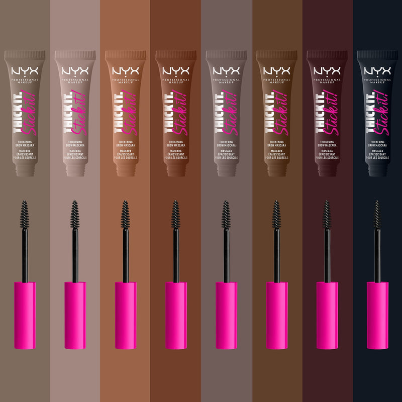 NYX Professional Makeup Thick It. Stick It! Thickening Brow Mascara. Kauapüsiv tihendav kulmutušš 7ml (erinevad toonid)
