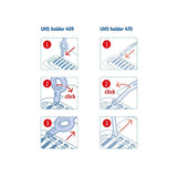 Curaprox CPS Interdental Brush 5 CPS 08+UHS 409 And UHS 470 Holders+Caps. Hambavaheharjad+varred+kaitse 5tk