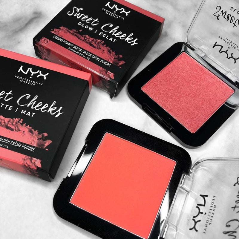NYX Professional Makeup Sweet Cheeks Matte Creamy Powder Blush. Matt viimistluse ja tugeva pigemndiga põsepuna 5g (erinevad toonid)