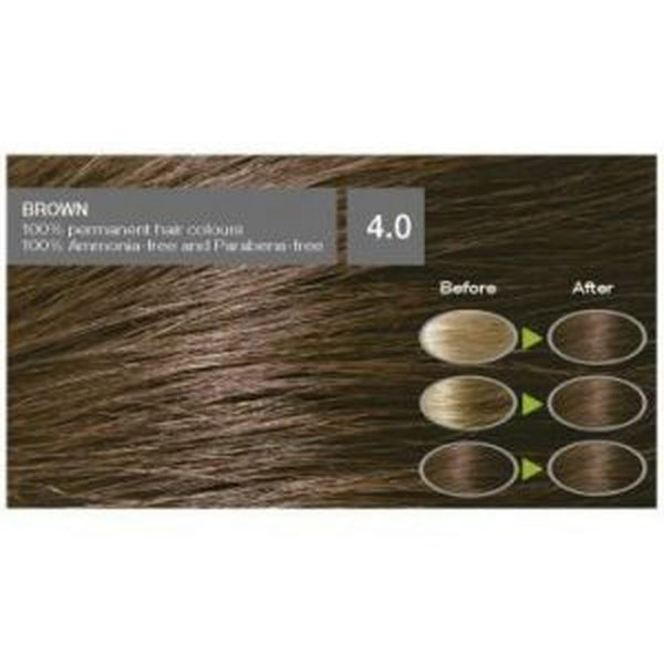 Naturigin Organic Based 100% Permanent Hair Colours Brown 4.0. Püsijuuksevärv pruun 115ml