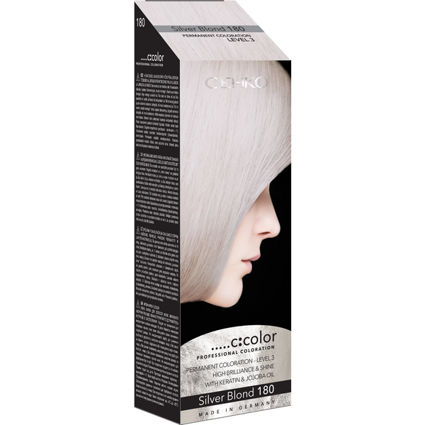 C:ehko C:Color Permanent Coloration 180 Silver Blond. Kreemjas püsivärv hõbeblond 110ml