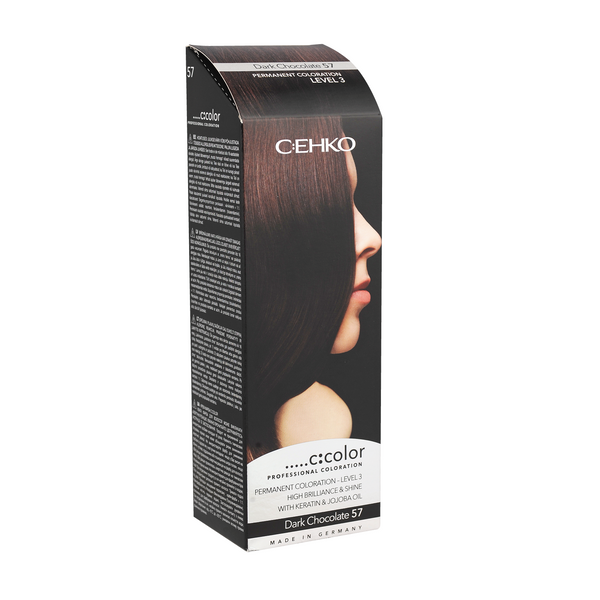 C:ehko C:Color Permanent Coloration 57 Dark Chocolate. Kreemjas püsivärv tume šokolaadipruun 110ml