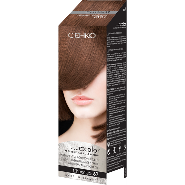 C:ehko C:Color Permanent Coloration 67 Chocolate. Kreemjas püsivärv šokolaadipruun 110ml