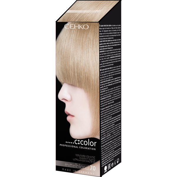 C:ehko C:Color Permanent Coloration 70 Medium Blond. Kreemjas püsivärv keskmine blond 110ml