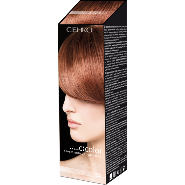 C:ehko C:Color Permanent Coloration 74 Nutmeg. Kreemjas püsivärv muskaatpähklipruun 110ml