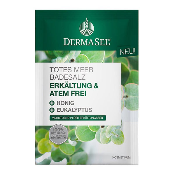Dermasel Crystal Bath Cold & Breathfree. Külmetusevastane vannisool eukalüptiõli ja meega  80g