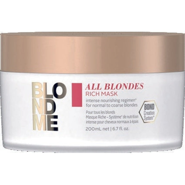 Schwarzkopf Professional BlondMe All Blondes Rich Mask. Külluslik süvahooldus normaalsetele/paksudele blondidele juustele 200ml