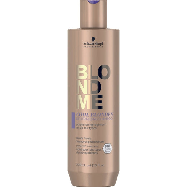 Schwarzkopf Professional BlondMe Cool Blondes Neutralizing Shampoo. Neutraliseeriv šampoon külmadele blondidele, kõikidele juuksetüüpidele 300ml