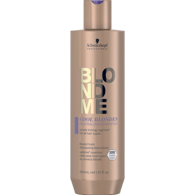 Schwarzkopf Professional BlondMe Cool Blondes Neutralizing Shampoo. Neutraliseeriv šampoon külmadele blondidele, kõikidele juuksetüüpidele 300ml