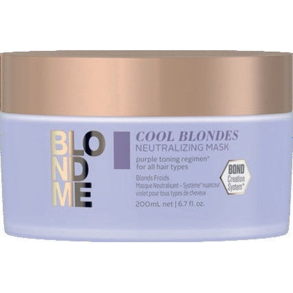 Schwarzkopf Professional BlondMe Cool Blondes Neutralizing Mask. Neutraliseeriv süvahooldus külmadele blondidele, kõikidele juuksetüüpidele 200ml