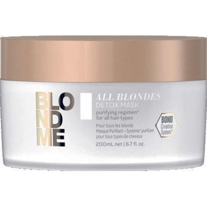 Schwarzkopf Professional BlondMe All Blondes Detox Mask. Detox süvahooldus kõikidele blondidele juuksetüüpidele 200ml