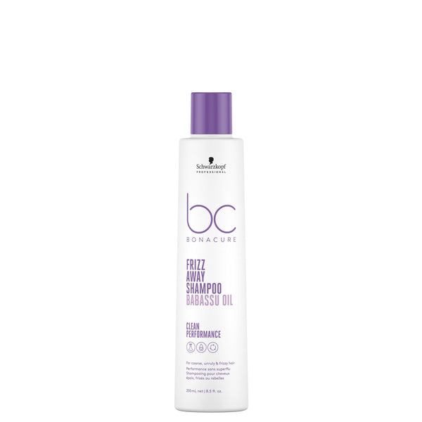 Schwarzkopf Professional BC Bonacure Frizz Away Shampoo Babassu Oil. Silendav šampoon paksudele, taltsutamatutele, rabedatele juustele 250ml