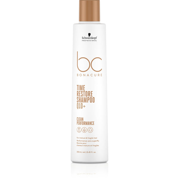 Schwarzkopf Professional BC Bonacure Time Restore Shampoo Q10+. Elustav šampoon habrastele juustele 250ml