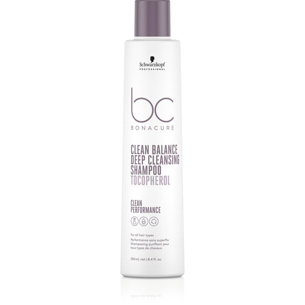 Schwarzkopf Professional BC Bonacure Clean Balance Deep Cleansing Shampoo Tocopherol . Sügavpuhastav šampoon kõikidele juuksetüüpidele 250ml