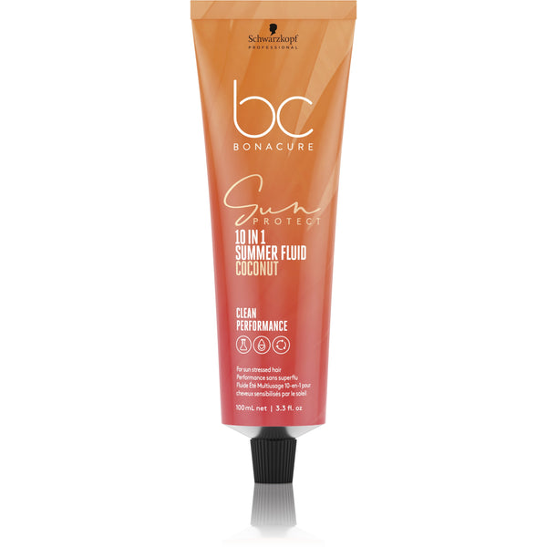 Schwarzkopf Professional BC Bonacure Sun Protect 10 In 1 Summer Fluid Coconut. Multifunktsionaalne hooldustoode päikesest kahjustatud juustele 100ml