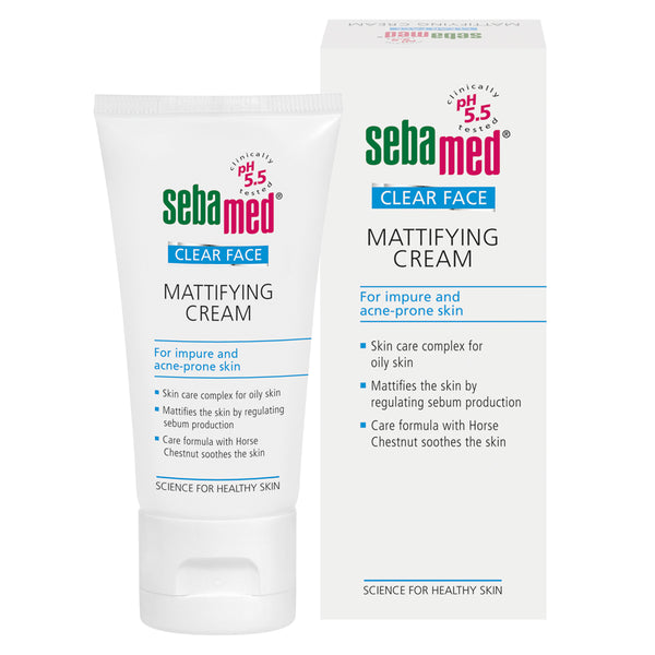 Sebamed Clear Face Mattifying Cream For Impure And Acne-Prone Skin. Matistav kreem ebapuhtale ja aknelisele nahale  50ml