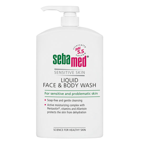 Sebamed Sensitive Skin Liquid Face & Body Wash For Sensitive And Problematic Skin. Seebivaba näo ja keha pesuvahend tundlikule/probleemsele nahale 300ml