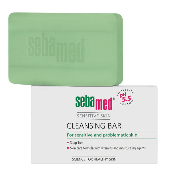 Sebamed Sensitive Skin Soapfree Cleansing Bar For Sensitive And Problematic Skin. Seebivaba näo ja keha pesuvahend tundlikule/probleemsele nahale 100g