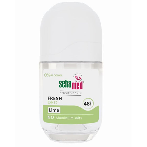 Sebamed Sensitive Skin Balsam Deo Lime 48h. Alumiiniumivaba rulldeodorant 48H tundlikule nahale 50ml