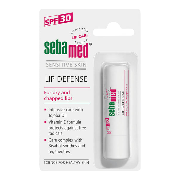 Sebamed Sensitive Skin Lip Defense Stick SPF30. Huulepulk SPF30 kuivadele ja lõhenenud huultele 4,8g