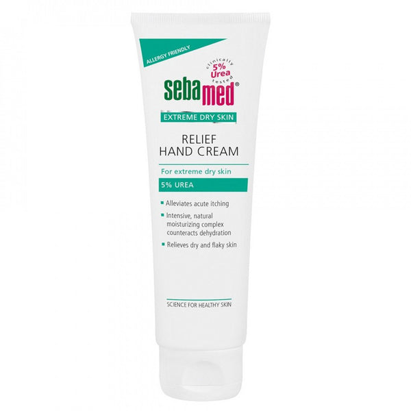 Sebamed Extreme Dry Skin Relief Hand Cream 5% Urea. Kätekreem 5% uureaga väga kuivale nahale 75ml