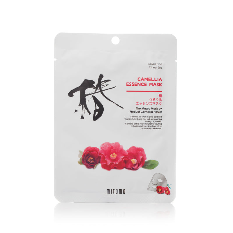 Mitomo Camelia Essence Mask. Näomask kameeliaga kõikidele nahatüüpidele 25g
