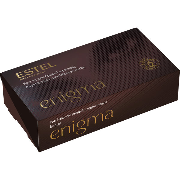 Estel Enigma Paint For Eyebrows And Eyelashes Brown. Kulmu- ja ripsmevärv klassikaline pruun 20ml+20ml
