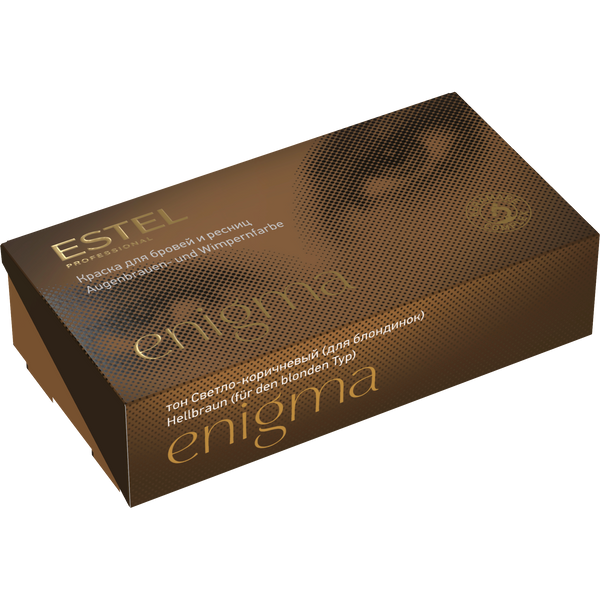 Estel Enigma Paint For Eyebrows And Eyelashes Light Brown. Kulmu- ja ripsmevärv hele-pruun 20ml+20ml