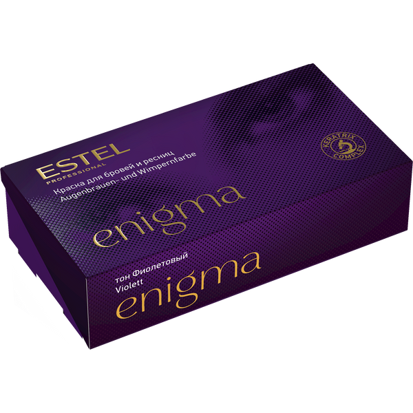 Estel Enigma Paint For Eyebrows And Eyelashes Violet. Kulmu- ja ripsmevärv violett 20ml+20ml