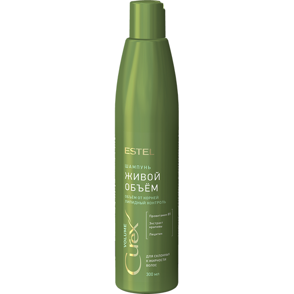 Estel Curex Volume Shampoo For Greasy Scalp. Kohevusšampoon rasusele juustele 300ml