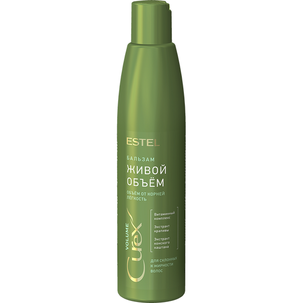 Estel Curex Volume Conditioner For Greasy Hair. Kohevuspalsam rasustele juustele 250ml