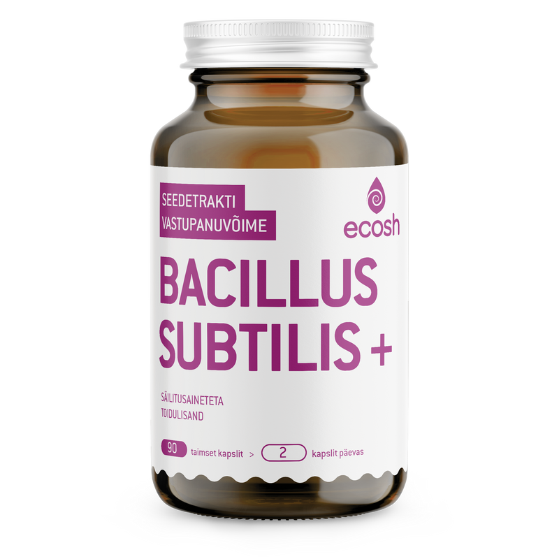 Ecosh Bacillus Subtilis+ seedetrakti toetav, kapslid 90tk